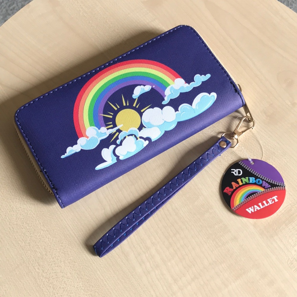 🌈 Brand New Rainbow Zip Wallet 🌈